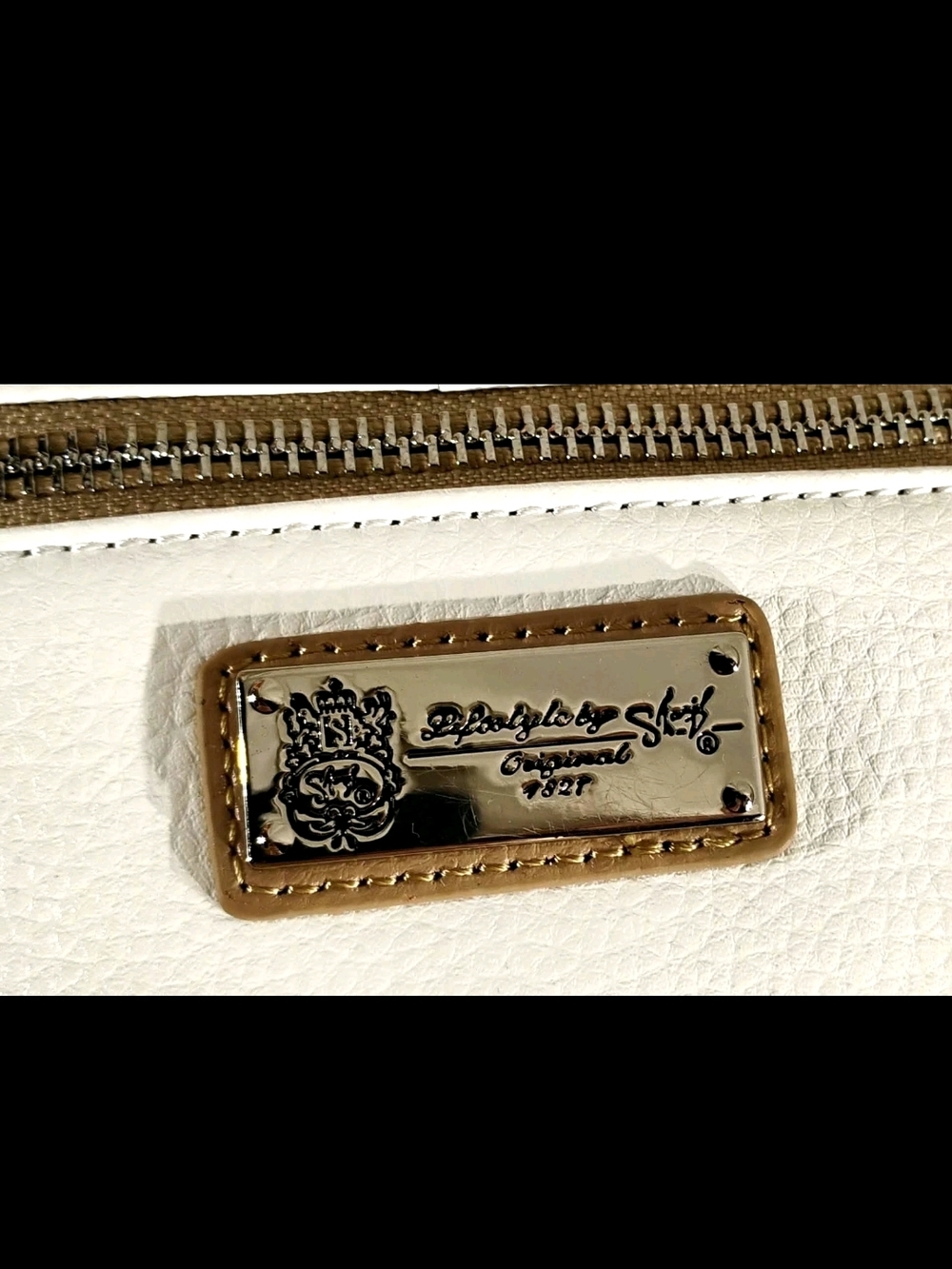 Sharif Cream Shoulder Bag with Multicolor Floral & Parrot Embroidery GUC - Picture 6 of 7
